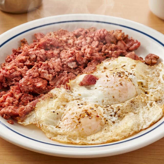 Corned Beef Hash & Eggs.