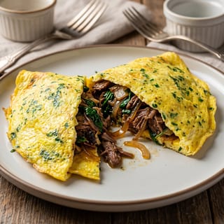 Mushroom & Cheese Omelet