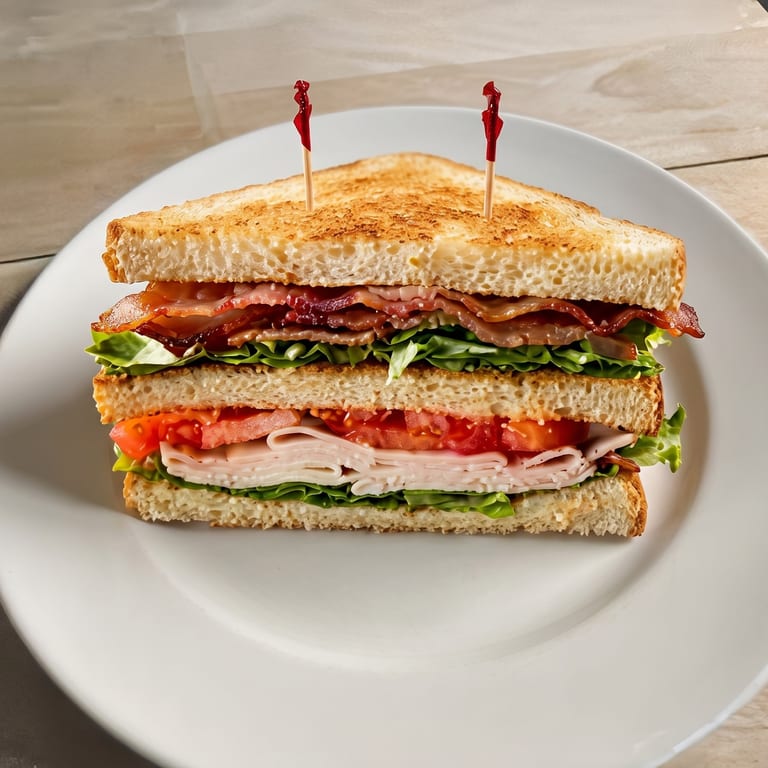 Delicious Turkey Club Sandwich