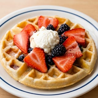 Waffle w/ Fruit